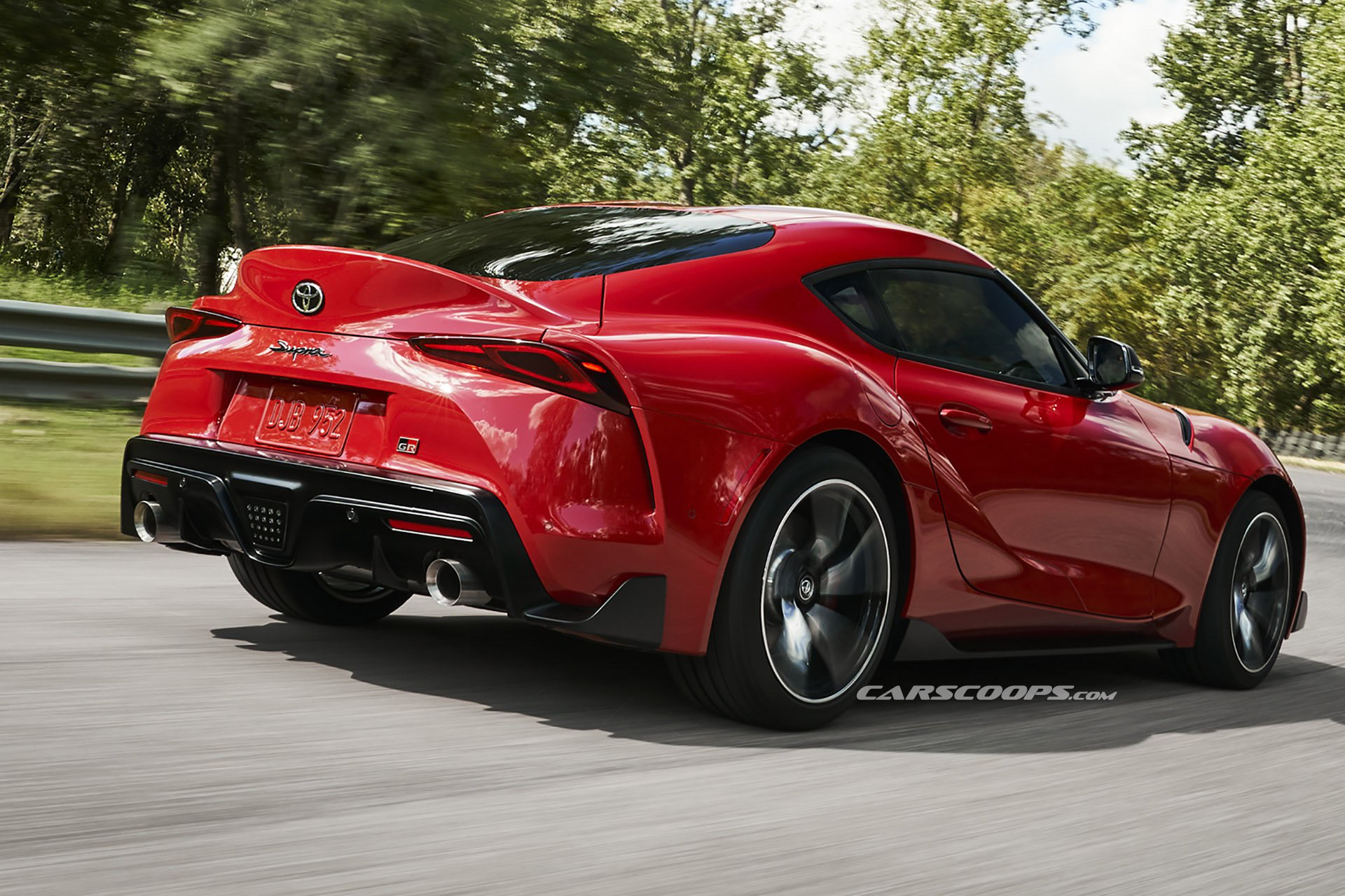 Toyota Supra 2020 сзади