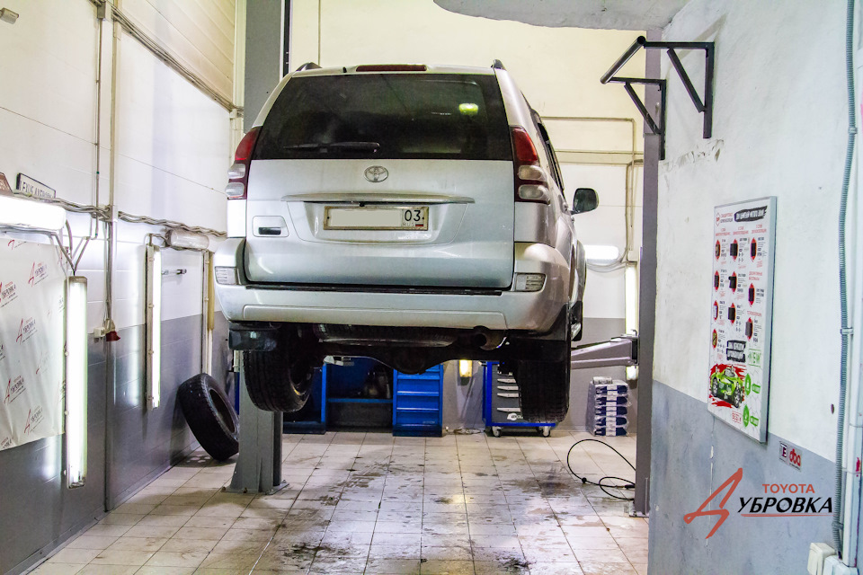 Toyota Land Cruiser Prado 120. Поломка амортизатора передней подвески ...
