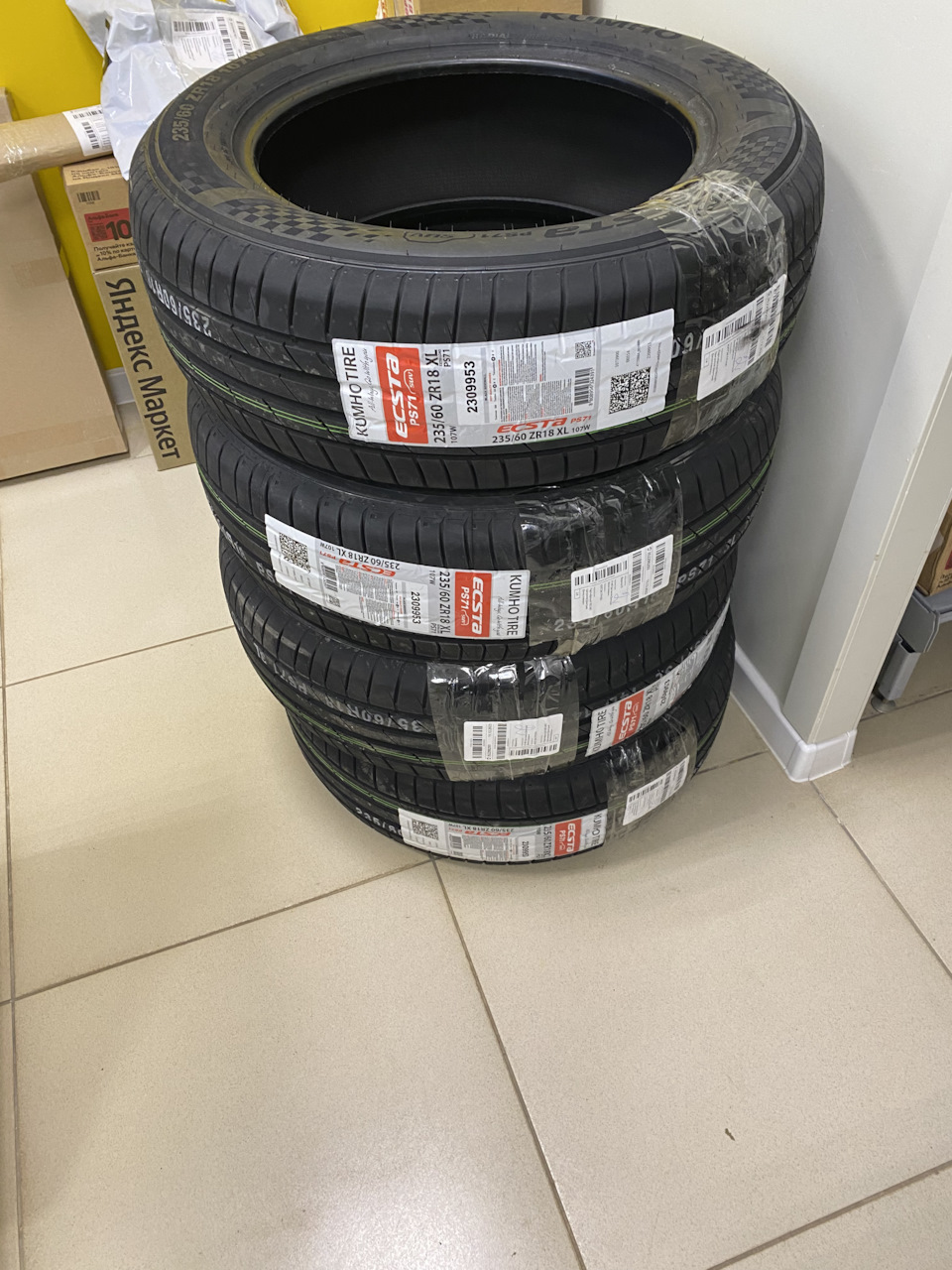 Шины Kumho Ecsta PS71 235/60 R18 — KIA Sportage (4G), 2,4 л, 2022 года ...