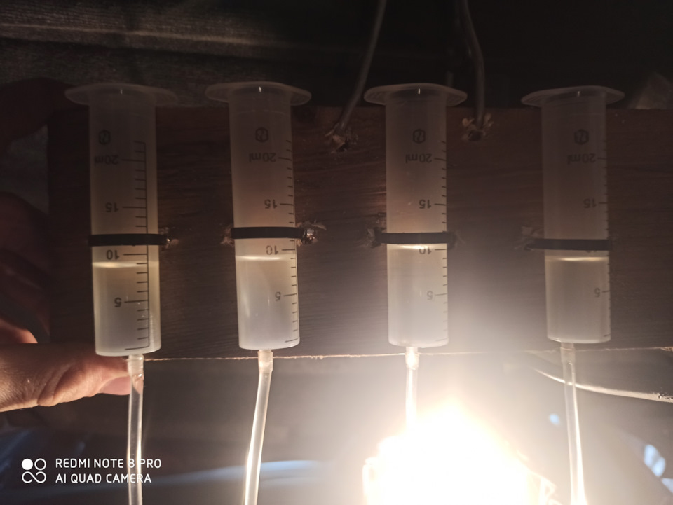 Проверка форсунок на слив в обратку Пежо 307 — Peugeot 307, 2 л, 2002 ...