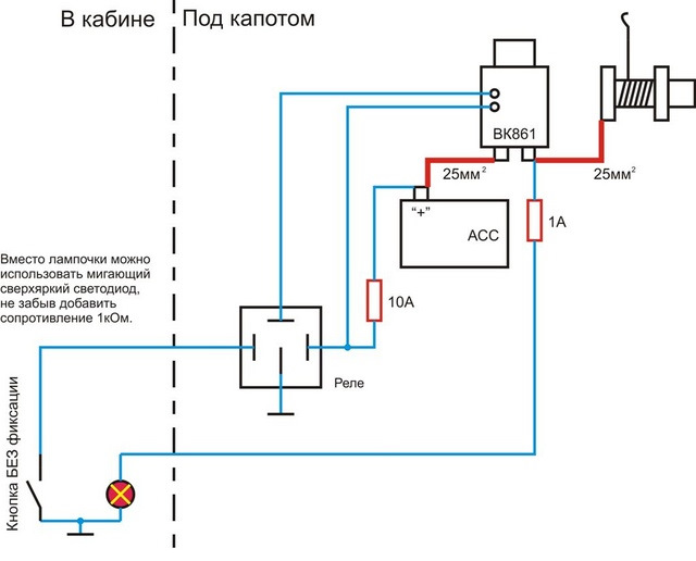 Как подключить дистанционный выключатель массы 24в Размыкатель массы 1300.3737 на лебедку - УАЗ Patriot, 2,7 л, 2023 года тюнинг DR