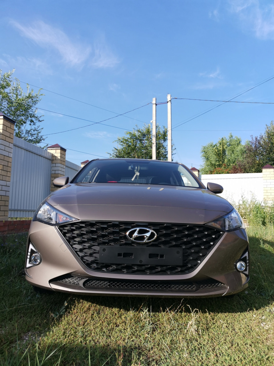 Ходовые огни+ сетка+туманки — Hyundai Solaris (2G), 1,6 л, 2021 года ...