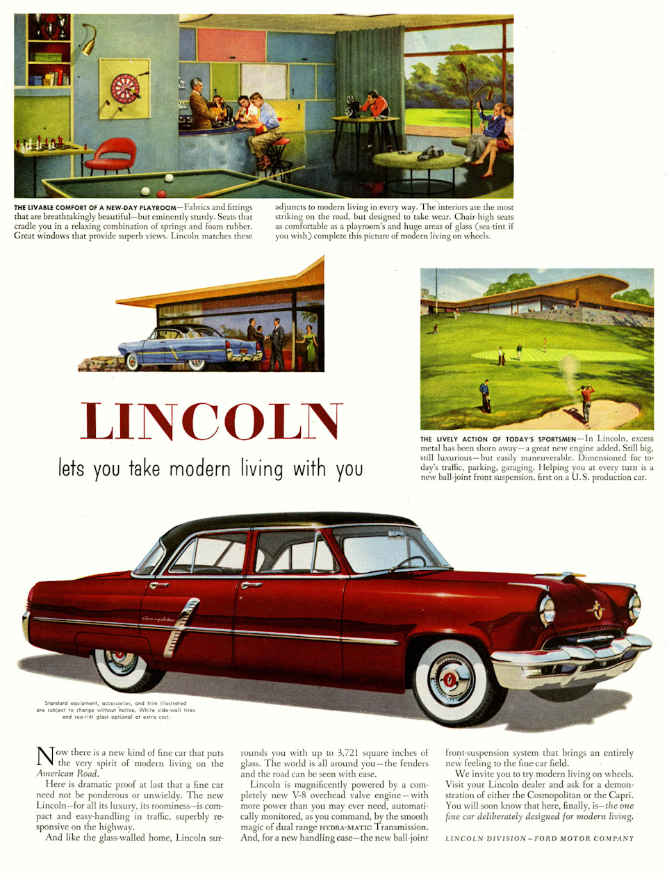 1952-55 Lincoln — «История автомобилестроения» на DRIVE2