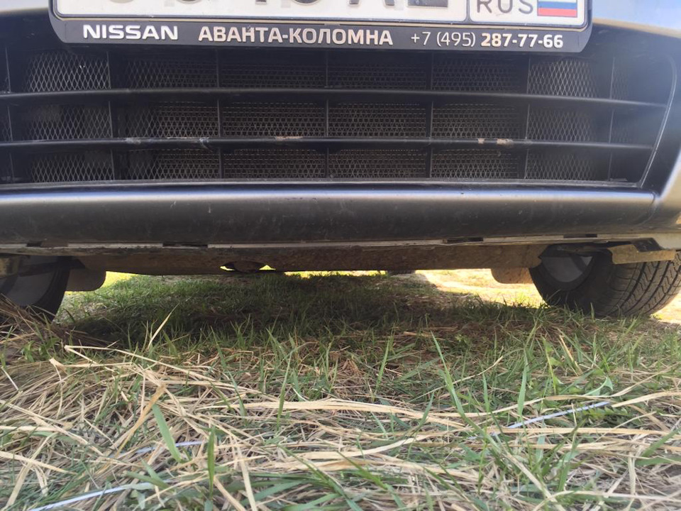 Сетка в бампер из бу фильтра грузовика!) — Nissan Note (1G), 1,4 л ...