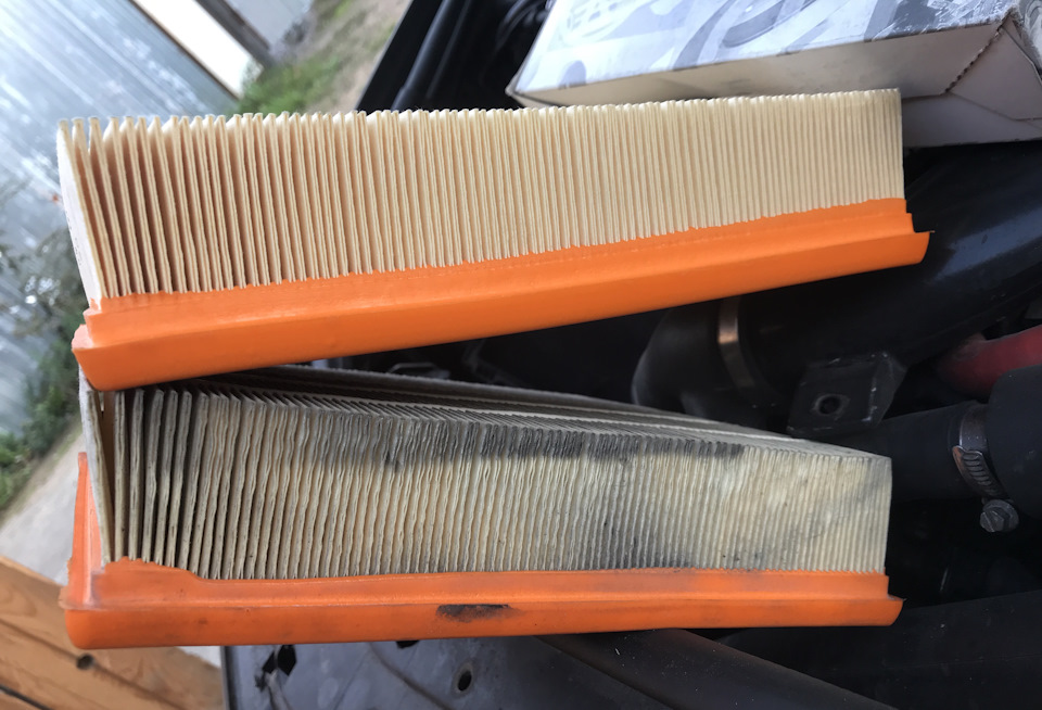 Дыхнём по новому (пробег на старом чуть больше 10 т.км) обычно меняю с маслом через 8, но замена мотора внесла коррективы👈 — Audi Allroad (C5)