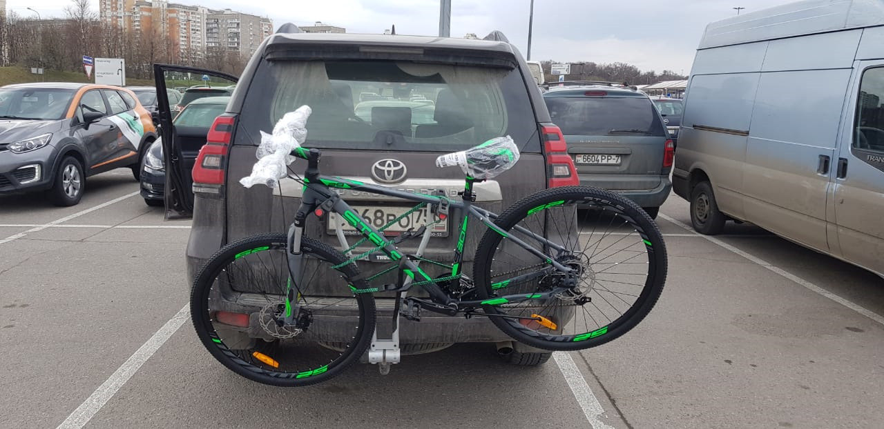 Крепление для велосипеда на фаркоп THULE Xpress 2 — Toyota Land Cruiser ...