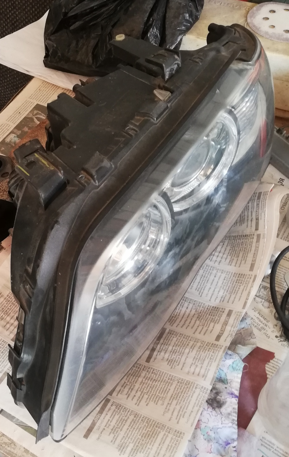 Куплена б/у фара в хорошем состоянии — BMW X5 (E53)