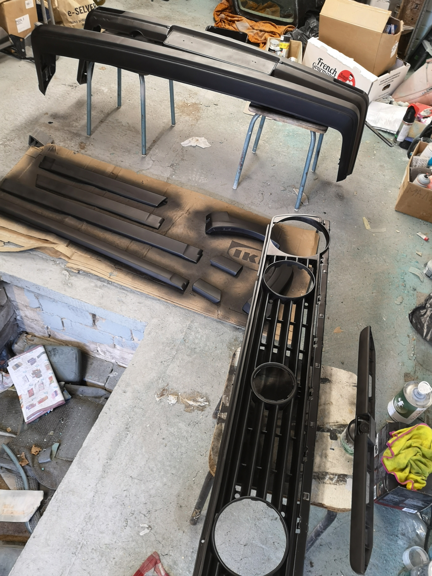 Гольфбол, полировка салонного пластика и покраска наружнего ...