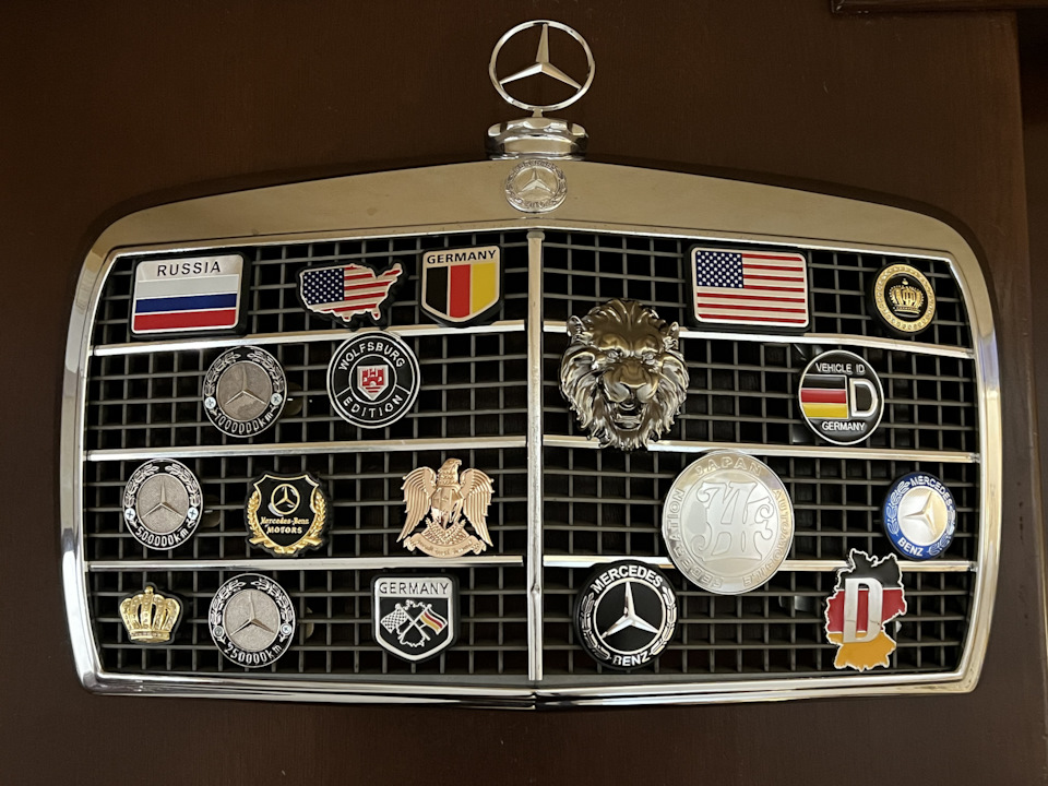 коллекция значков на решетку радиатора Мерседес W 123 — Mercedes-Benz ...