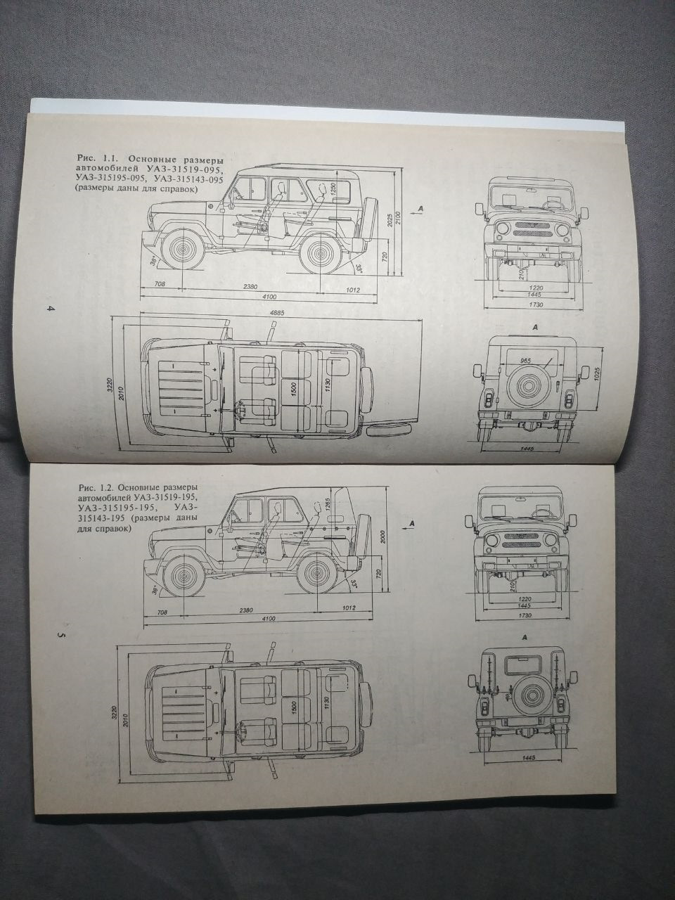Photo from the logbook UAZ 3153