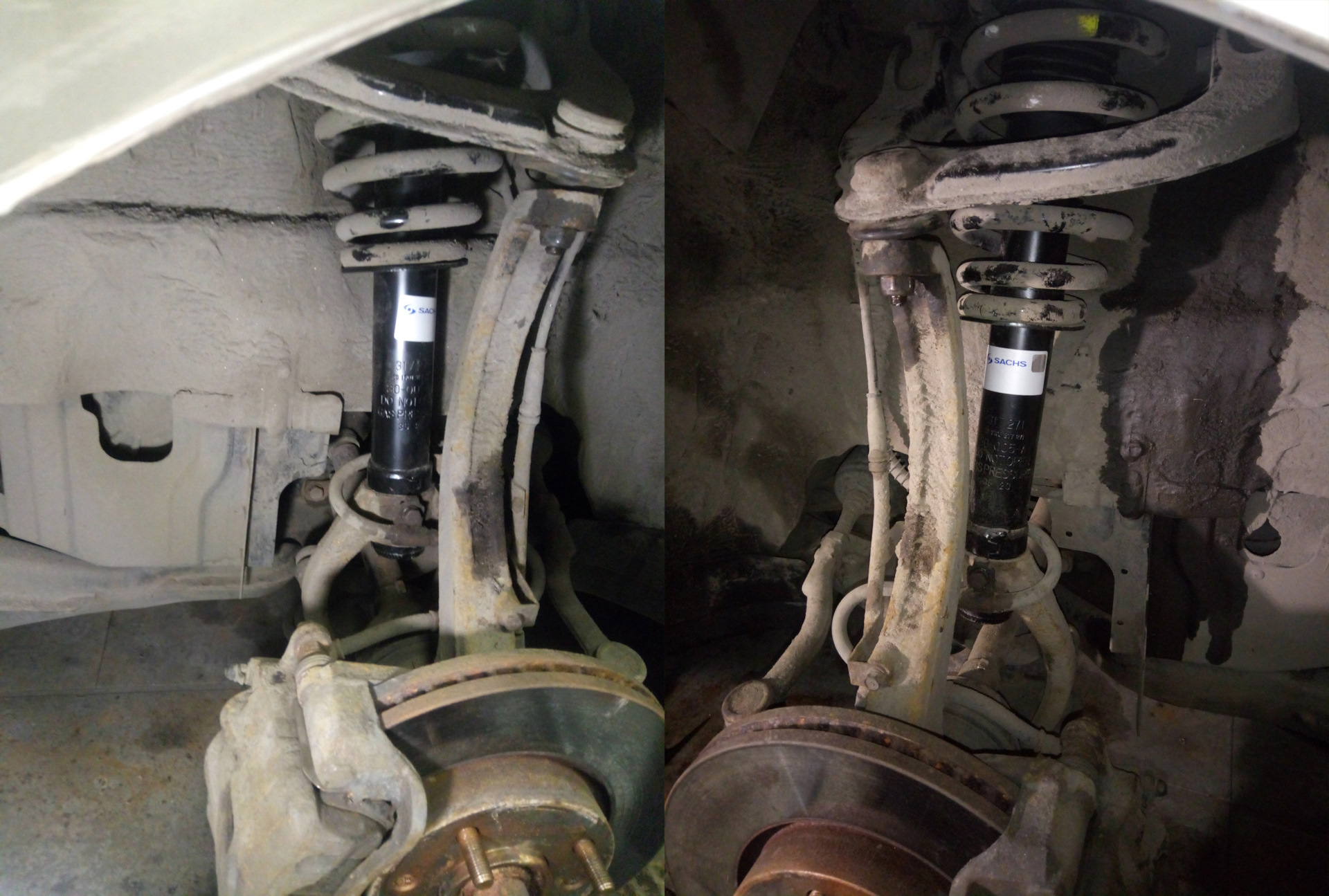 Замена передних амортизаторов — Hyundai Sonata IV (EF), 2 л, 2007 года ...