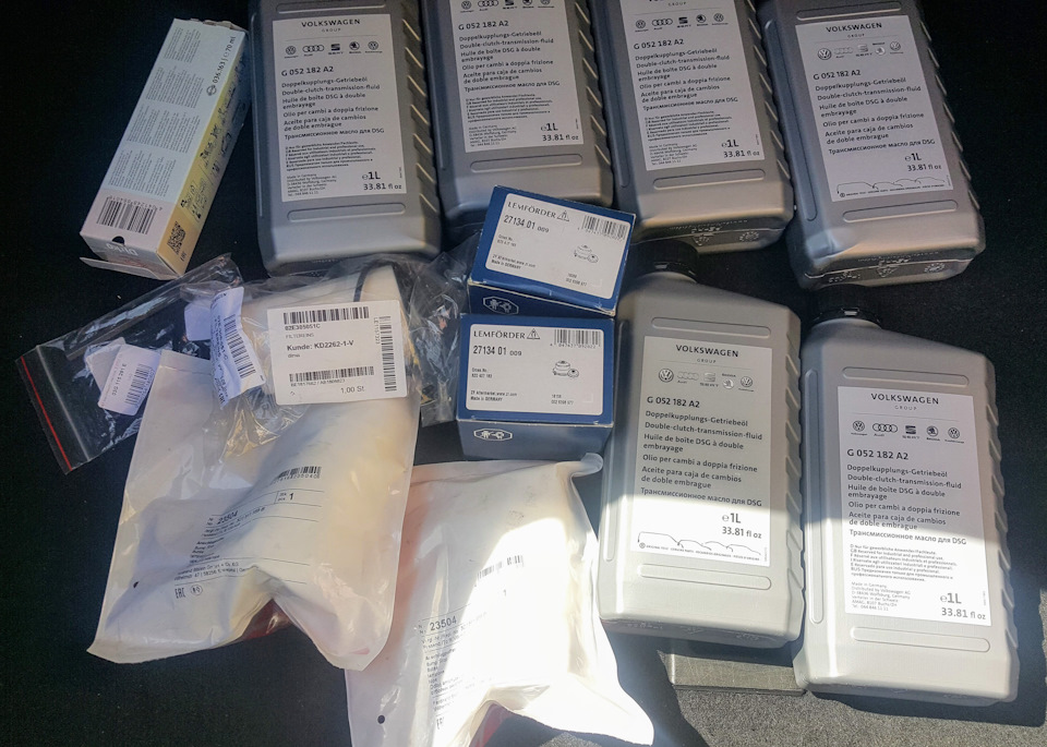 Замена масла DSG, масла мотора, шестигранника, сайлентов, отбойников ...