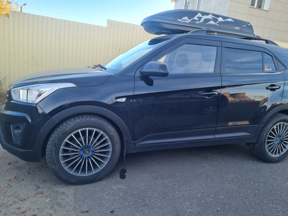 Закачал в шины зимний воздух. — Hyundai Creta (1G), 1,6 л, 2018 года ...