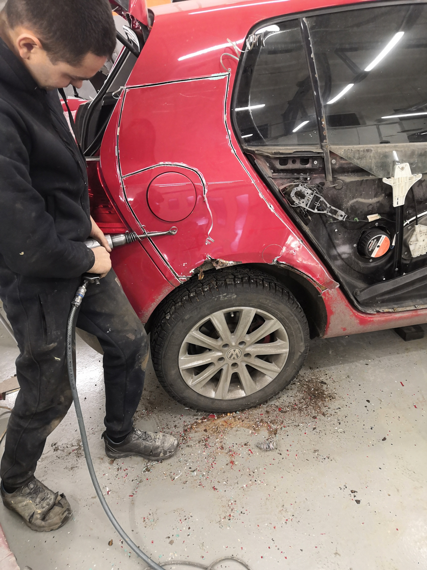 Новости из кузовного цеха — Volkswagen Golf Mk5, 1,6 л, 2008 года ...