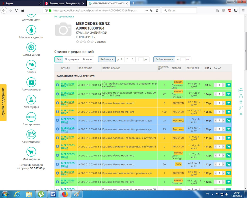 Флешмоб. Деталь 710 за 98 рублей. — SsangYong Kyron, 2 л, 2008 года ...