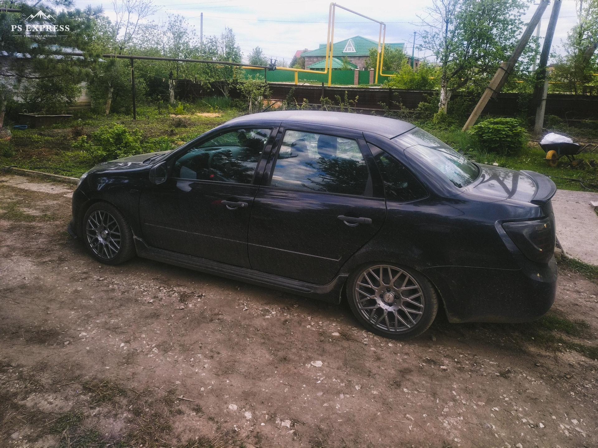 Клыки на передний бампер — Lada Гранта (1G), 1,6 л, 2014 года ...