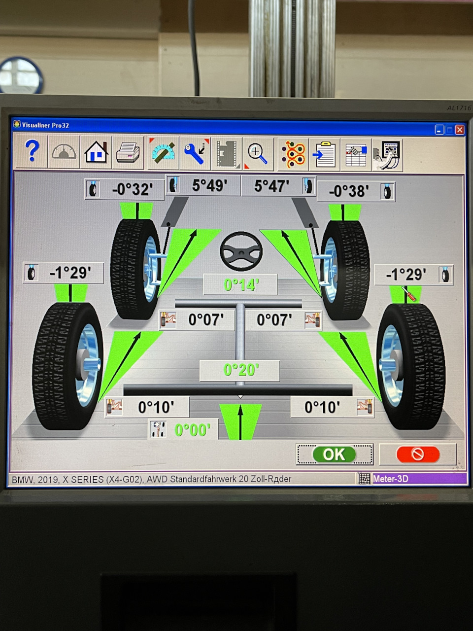 Произведена регулировка углов установки колес перед заменой летних шин ...