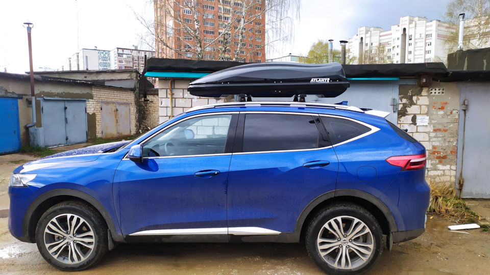 Примерно так будет на авто. Поперечины ещё раздвину. — Haval F7 (1G)