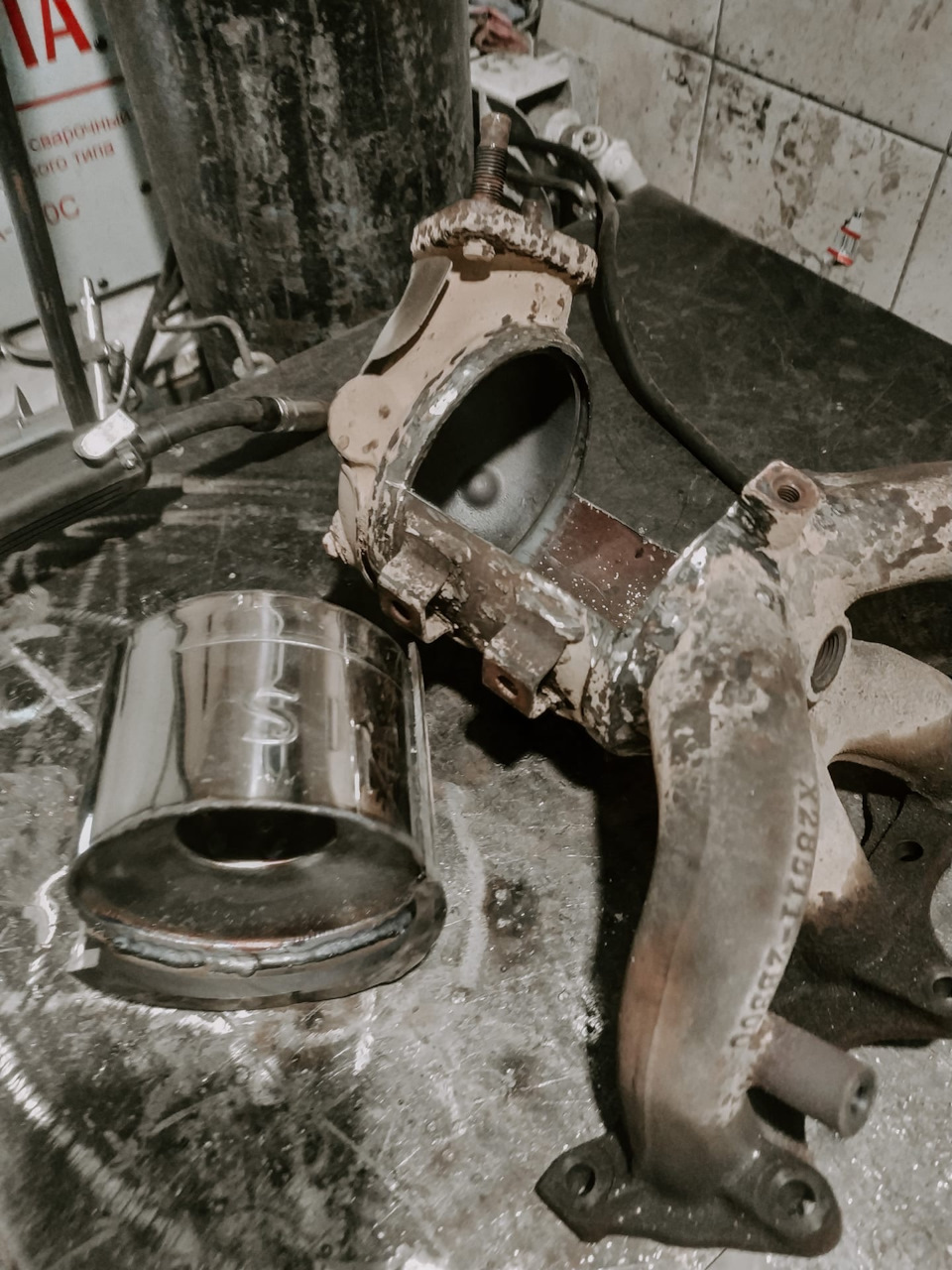 KIA RIO (Киа Рио) 2013 года с двигателем 1.6 / Удаление катализатора и ...