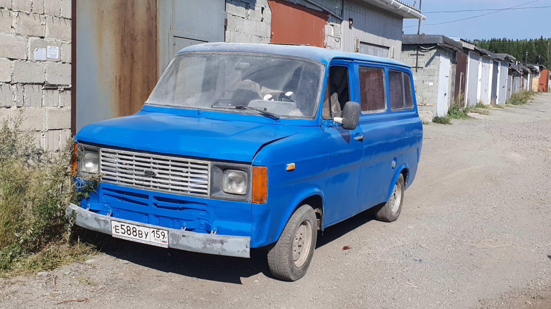 Ford Transit (3G) 2.0 бензиновый 1980 | синий друг -💲NEO BUS 2 на DRIVE2