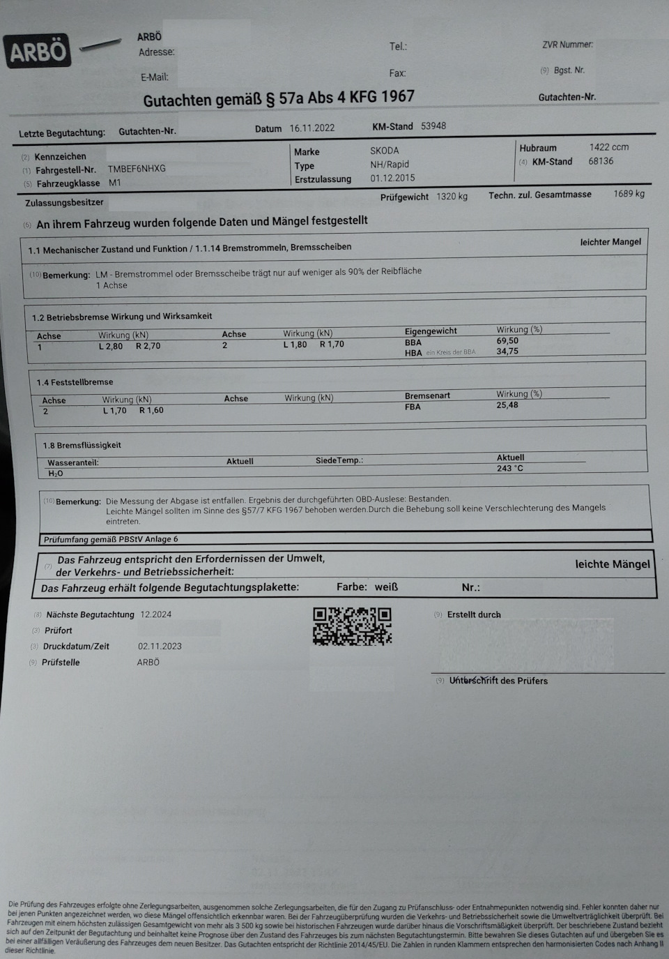 Фото в бортжурнале Skoda Rapid Spaceback