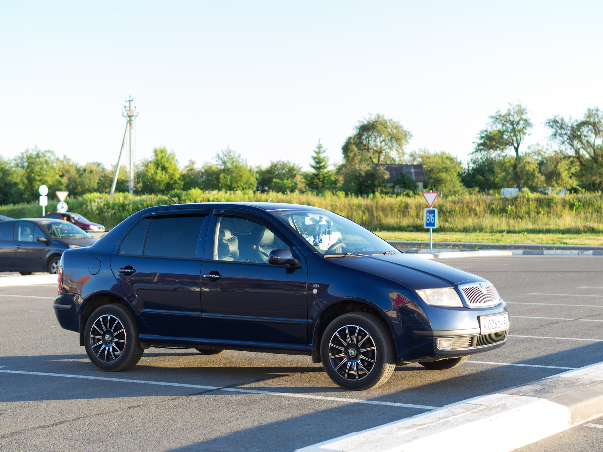 Занижение skoda fabia 2