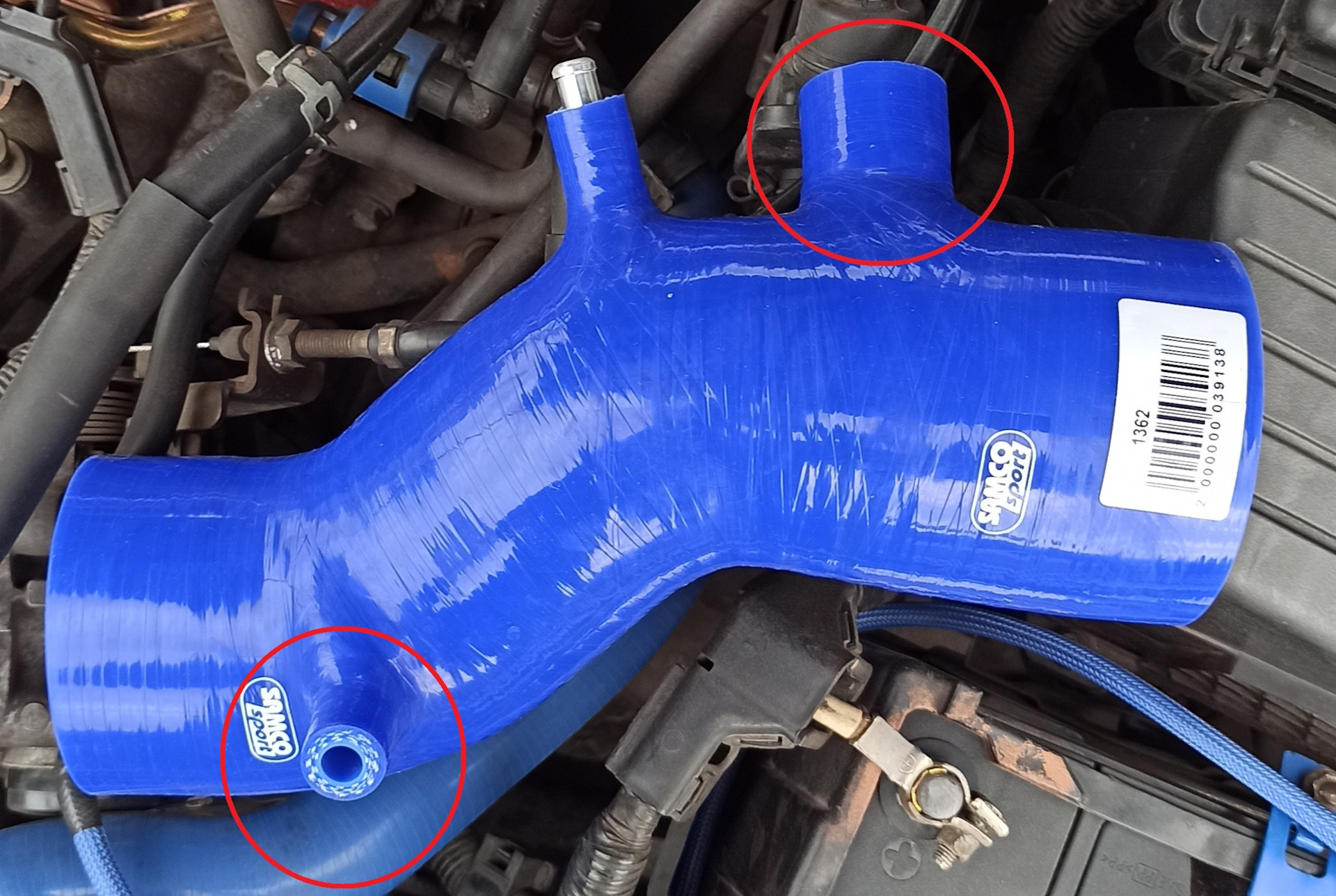 Силиконовая гофра впуска — Honda Accord Euro R (CL7), 2 л, 2003 года ...