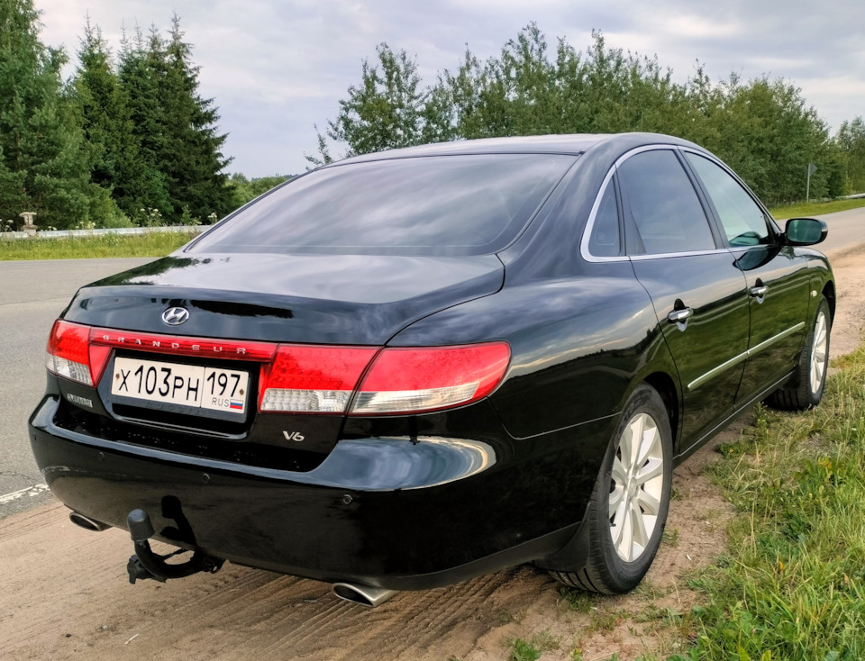 Окраска бампера и зеркал. — Hyundai Grandeur (TG), 2,7 л, 2008 года ...