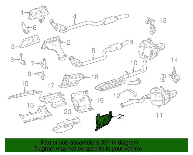 A2076800222 Экран защитный глушителя Mercedes | Запчасти на DRIVE2