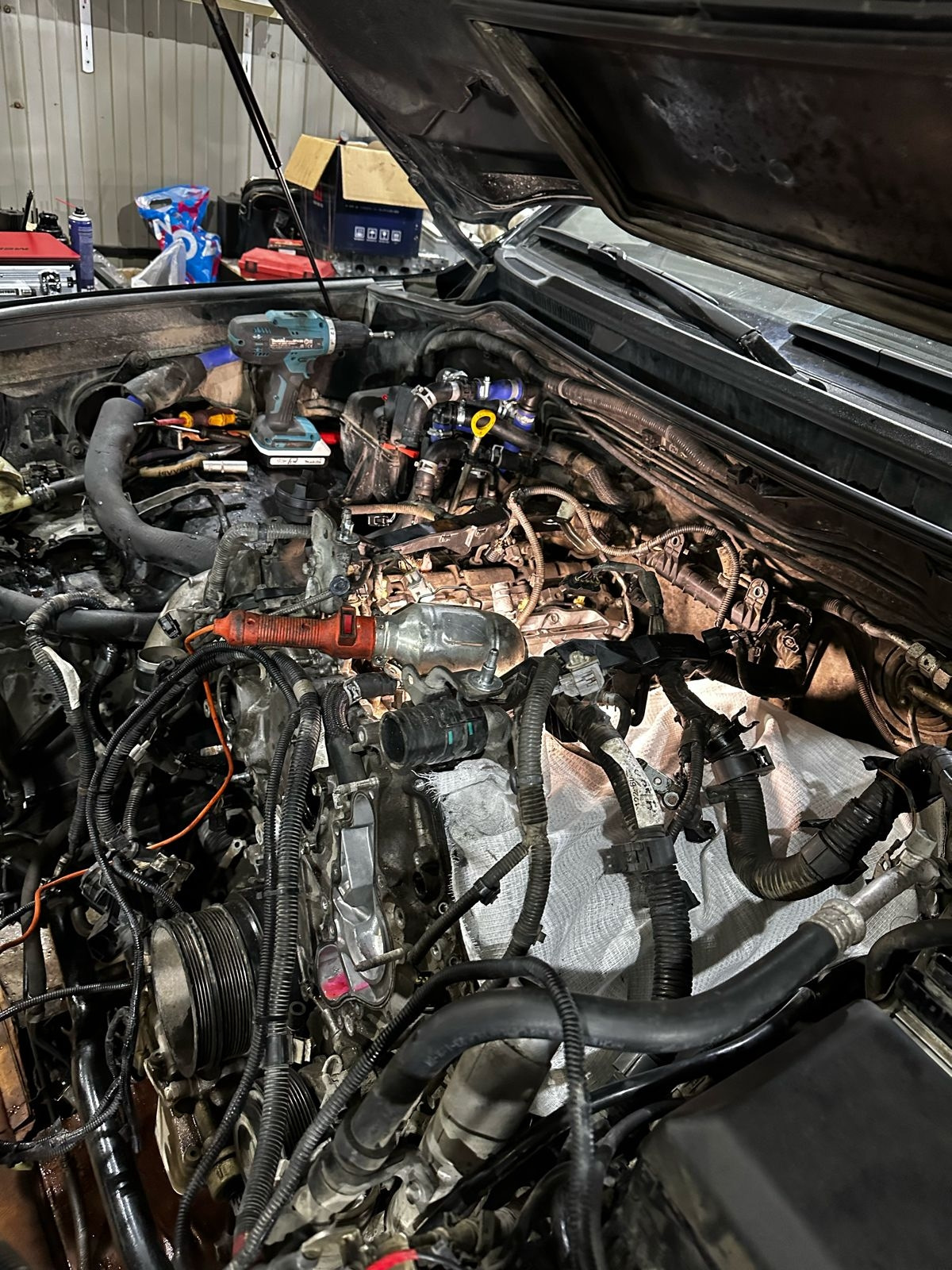 Алюминиевая стружка в поддоне двигателя. — Toyota Land Cruiser 200, 4,5 ...