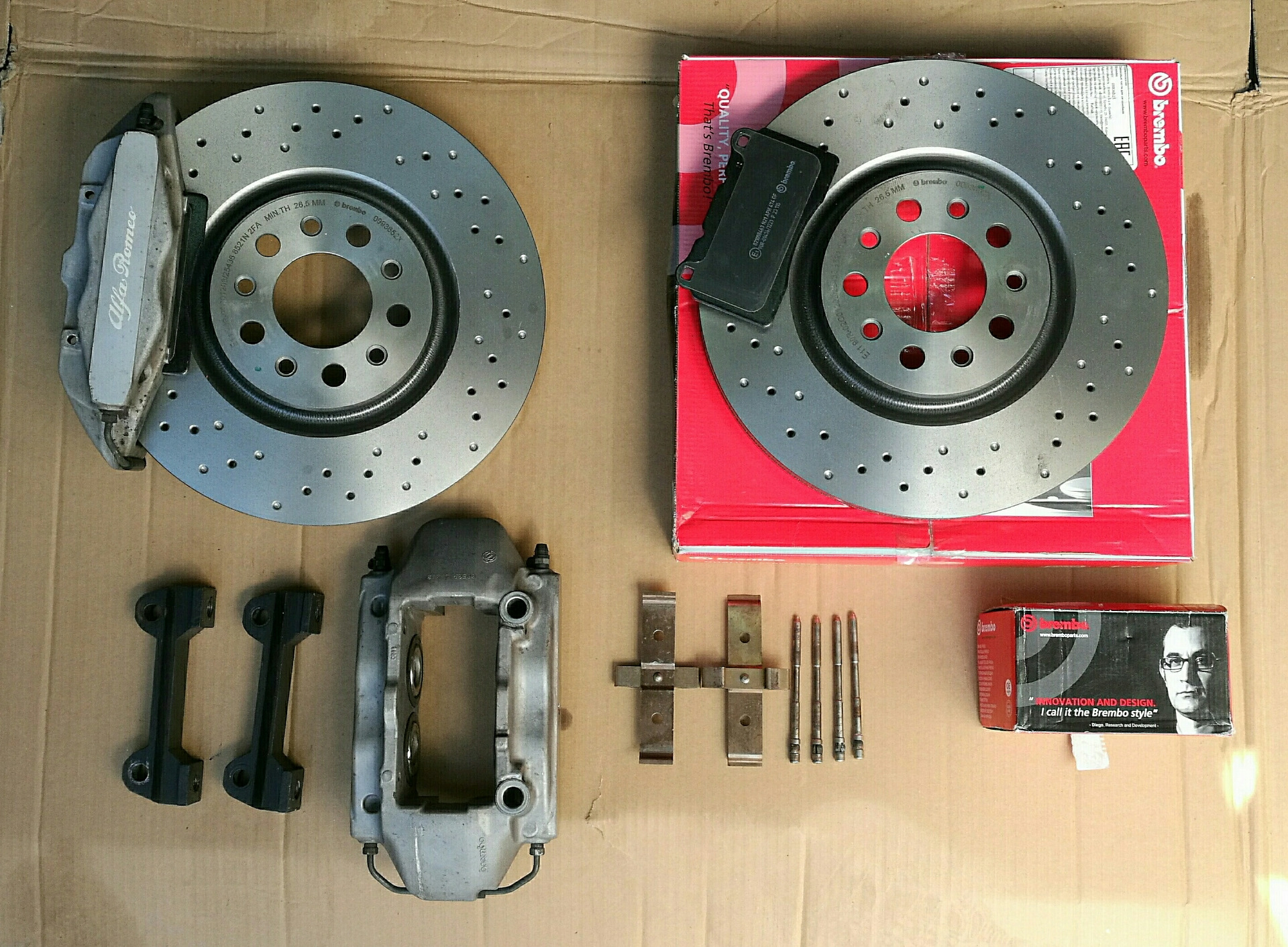 Тормоза Brembo Alfa Romeo 330mm — Opel Astra H OPC, 2 л, 2008 года | тюнинг  | DRIVE2