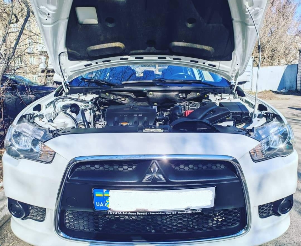 ТО и промывка двигателя — Mitsubishi Lancer Sportback, 1,5 л., 2009