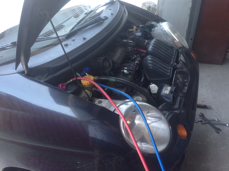 Замена радиатора (конденсатора) кондиционера. Часть 4. — Daewoo Matiz ...