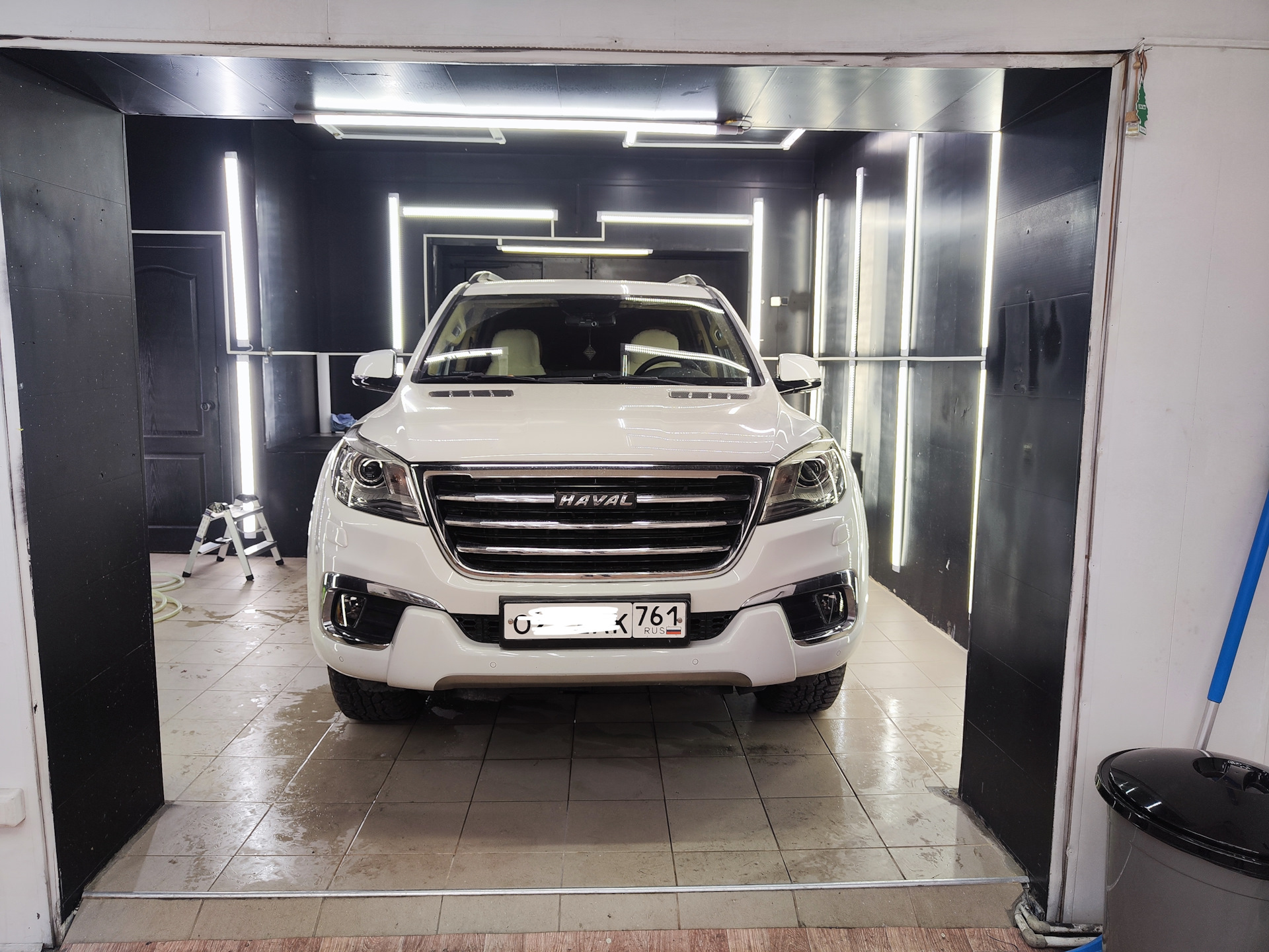Плёнка на фары с небольшим затемнением — Haval H9 (1G), 2 л, 2016 года ...