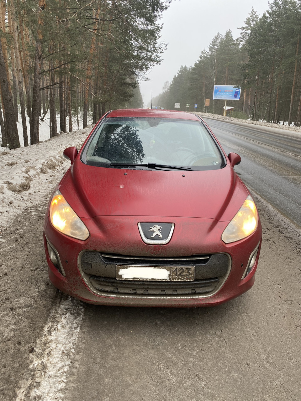 Зимняя заглушка бампера. — Peugeot 308 (1G), 1,6 л, 2011 года ...