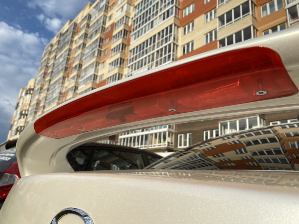 Стоп сигнал в спойлер из оргстекла — Mazda 6 (1G) GG, 2,3 л, 2003 года ...