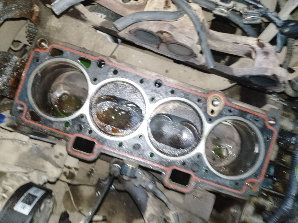 Падение мощности. Прогар прокладки ГБЦ между цилиндрами. — Lada Калина ...