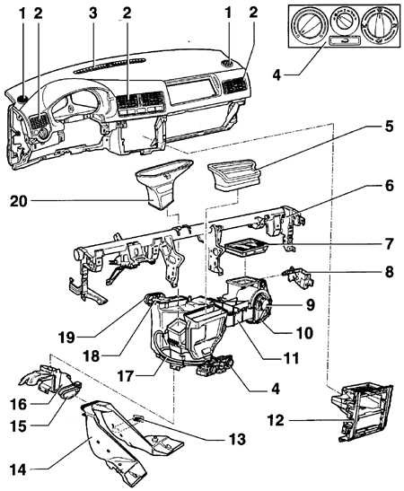 Ремонт заслонок отопителя - Volkswagen Golf Mk3, 1,6 л, 1997 года своими руками 
