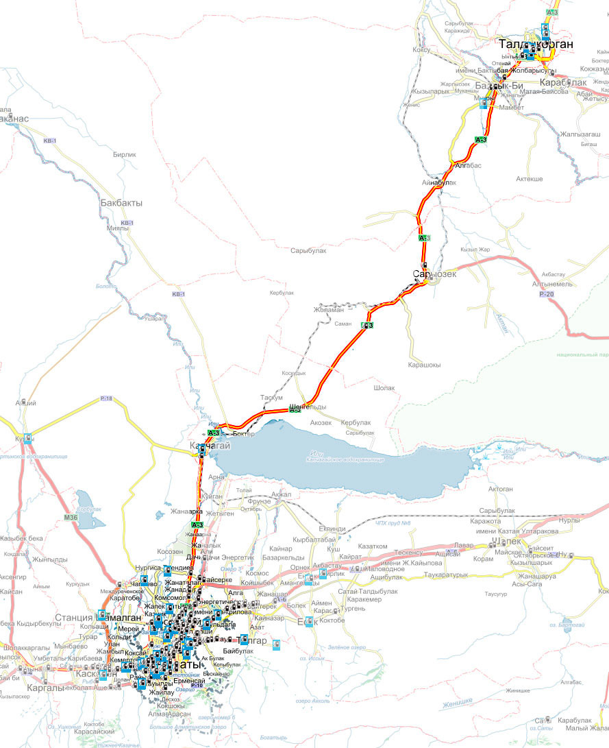 Карта усть каменогорск алматы