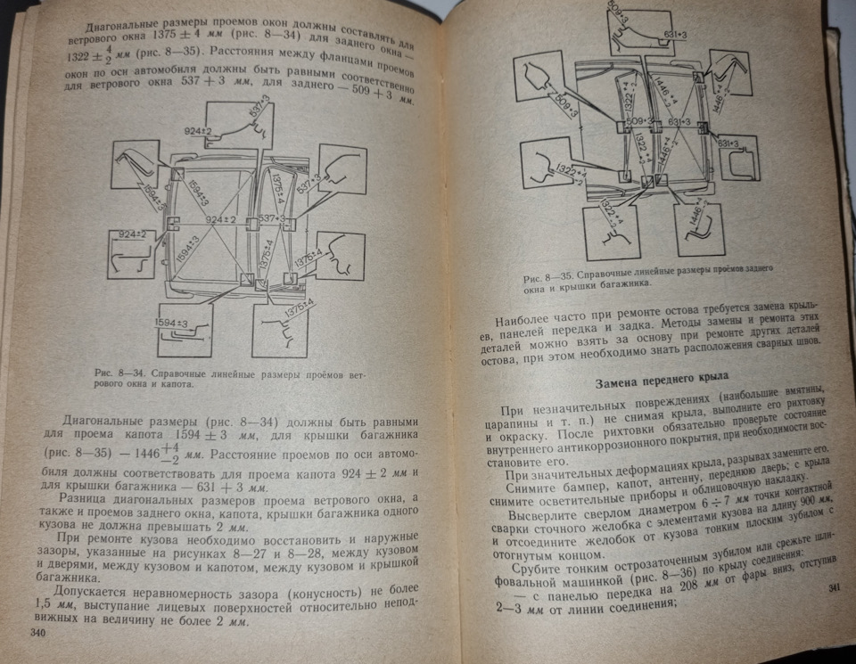 Размеры кузова и геометрия ВАЗ 2106 ВАЗ 2103 — Lada 21063, 1,3 л, 1991 ...