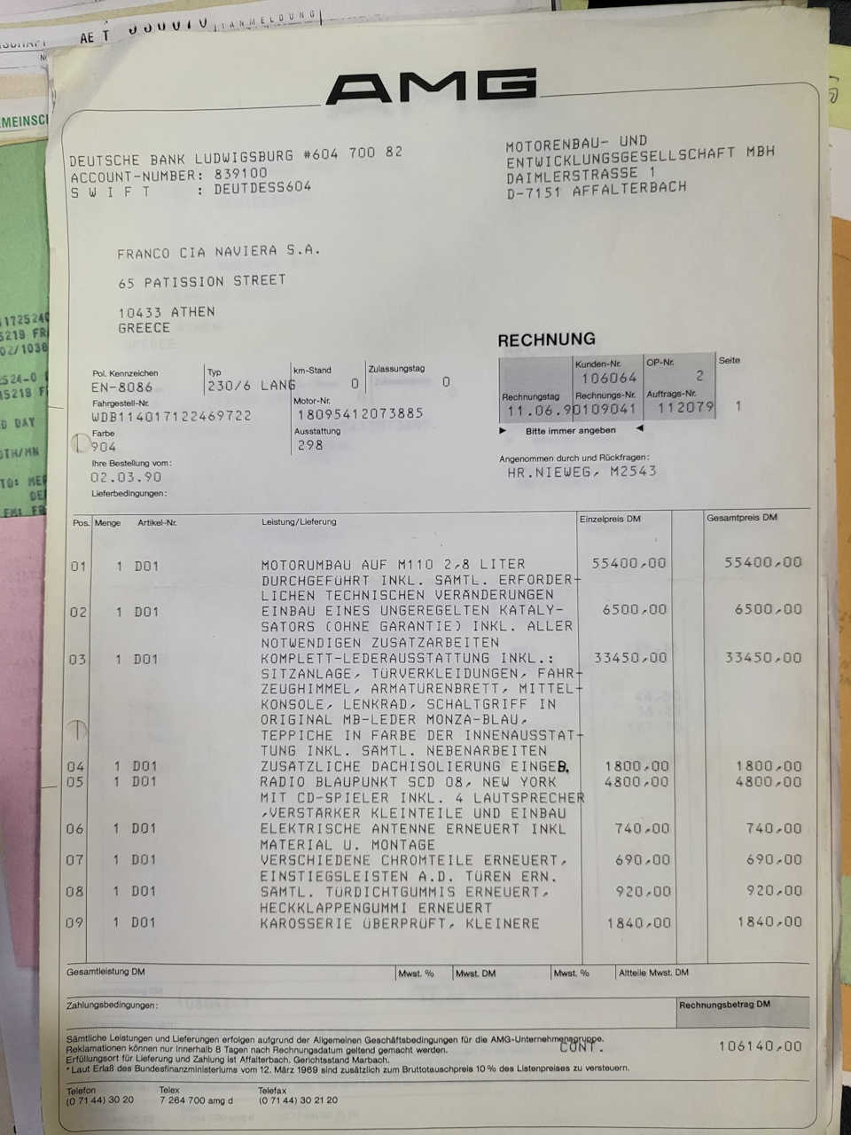 Фото в бортжурнале Mercedes-Benz W115