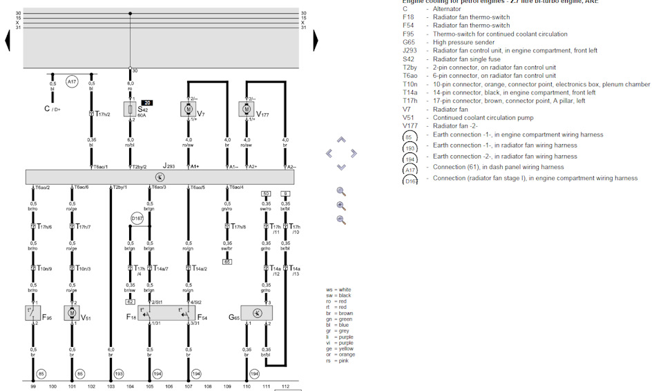 Схема ауди а6 с5 2.4