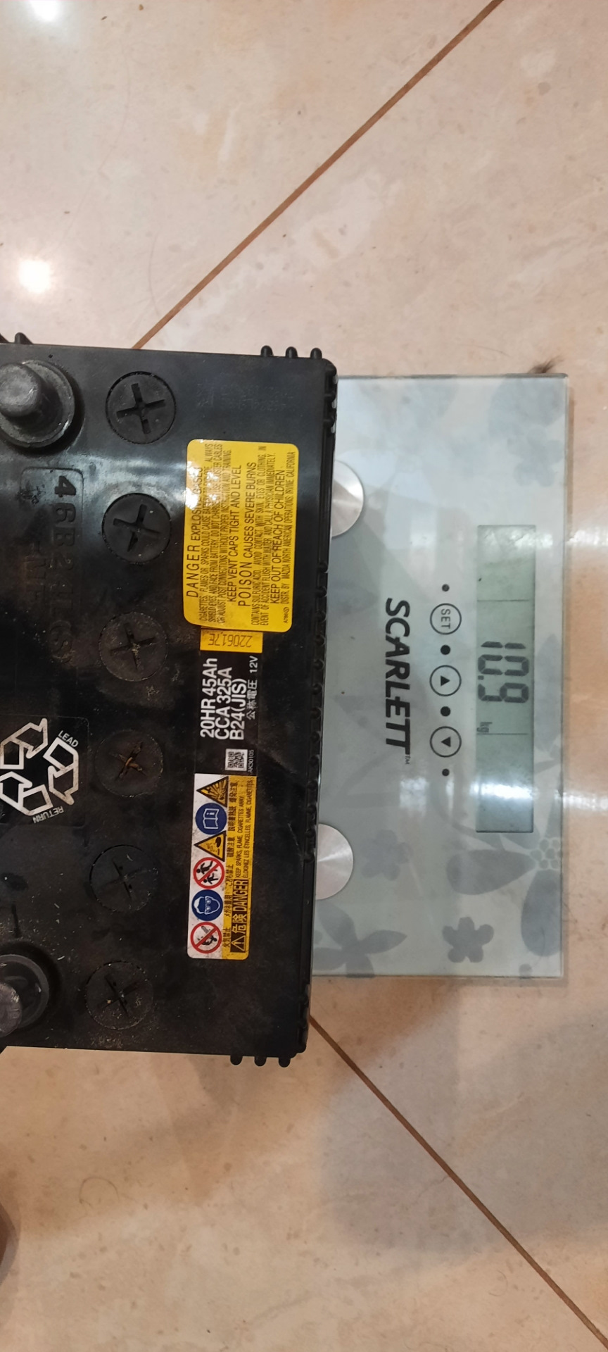 Вес штатной АКБ — Mazda MX-5/Miata (ND), 2 л, 2017 года | наблюдение ...