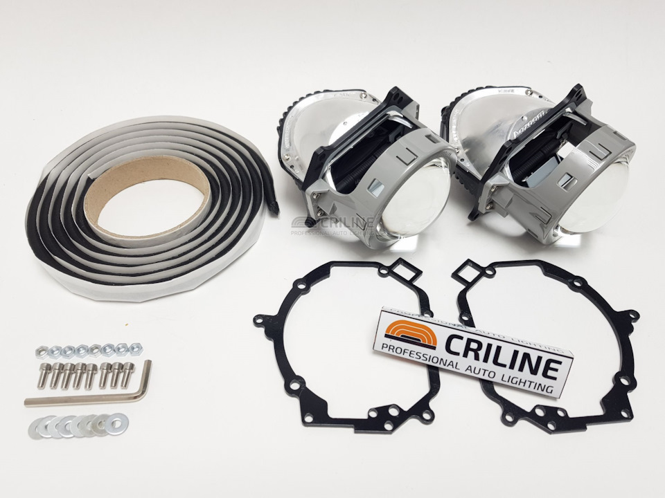 Линзы для фар Хендай санта фе [06-12] — набор для замены штатных линз ...