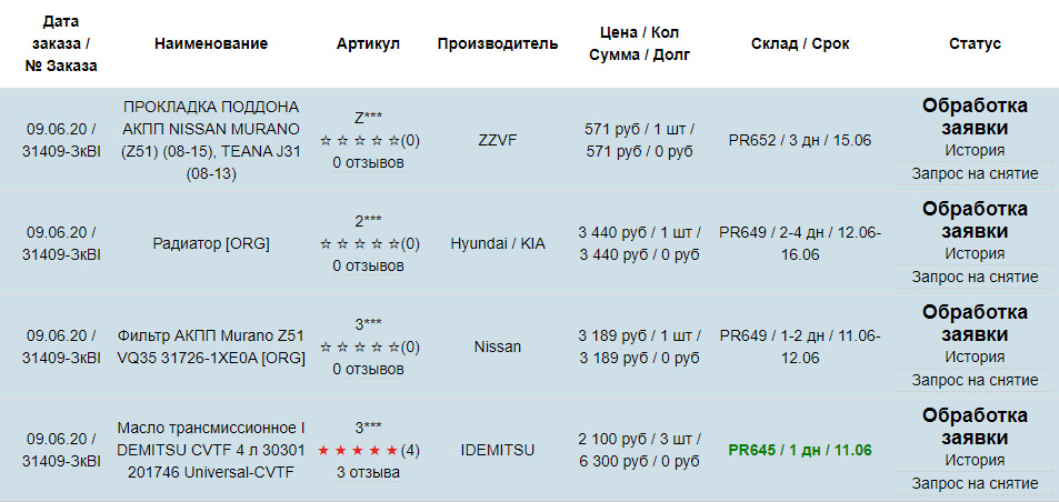 Запчасти на фото: 317261XE0A, 090620. Фото в бортжурнале Nissan Murano II