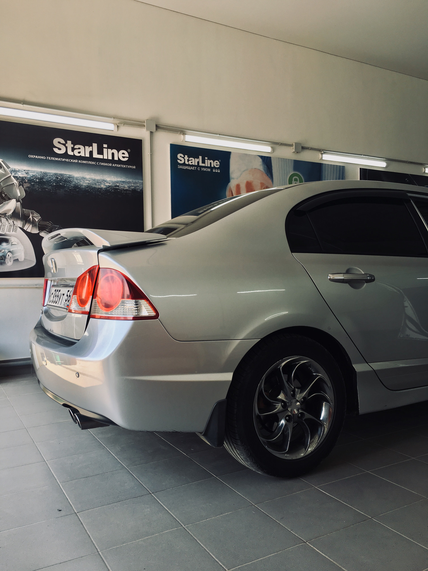 Установка сигнализации starline — Honda Civic 4D (8G), 1,8 л, 2006 года ...