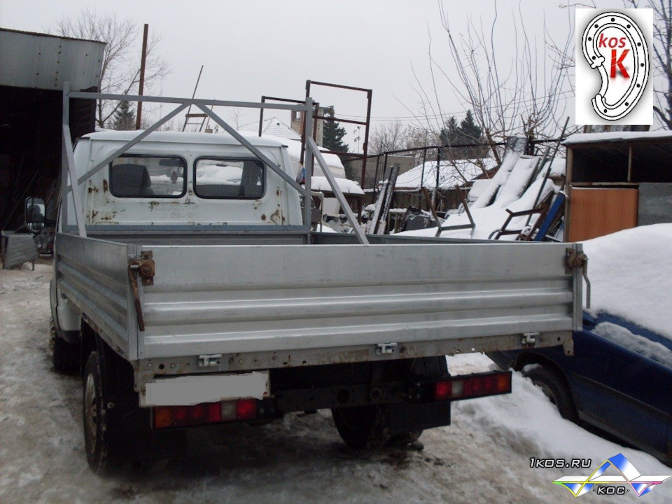 Комплект из 3 оцинкованных бортов для 3-х метровой "Газели" готов ...