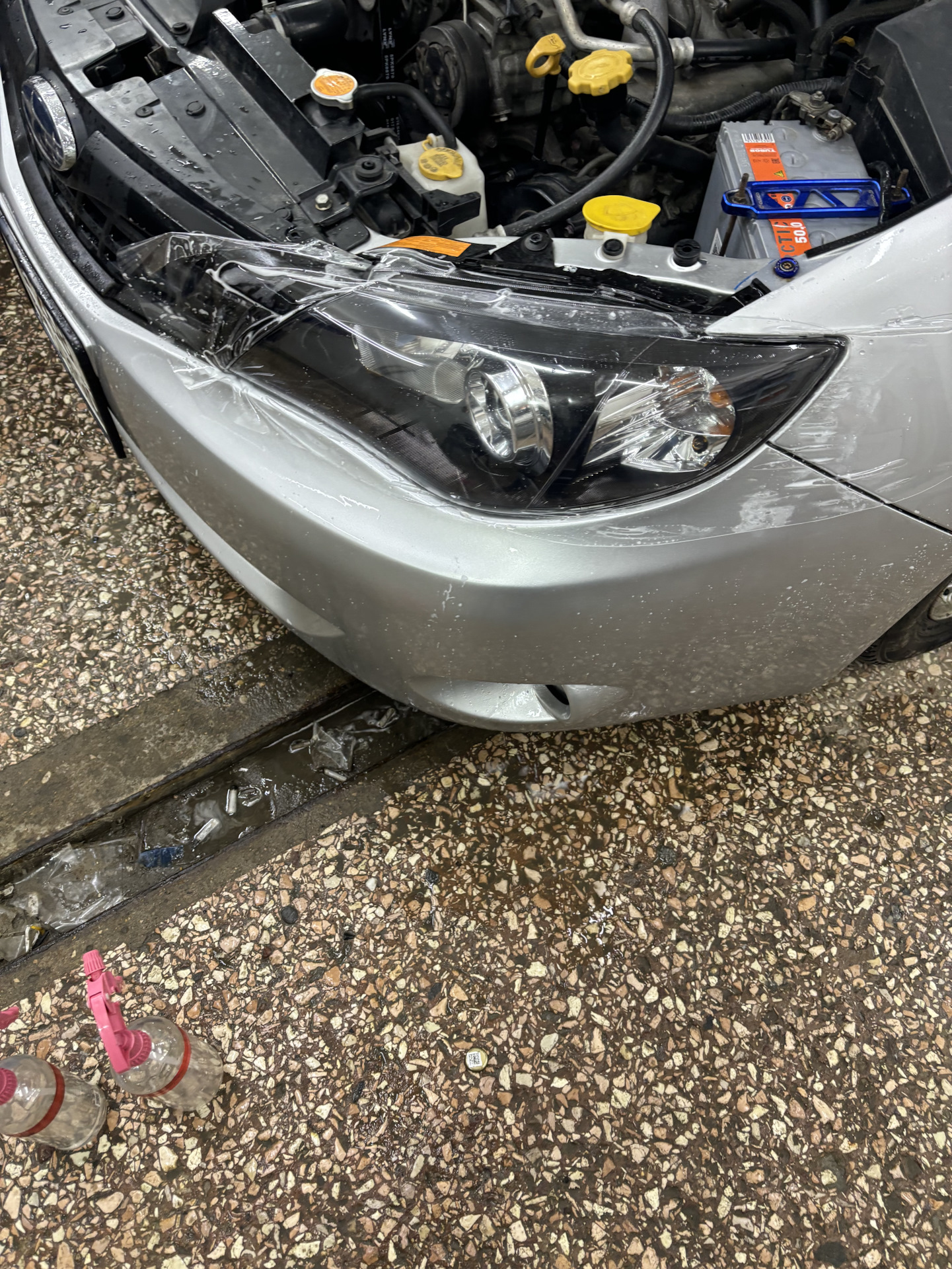 Броне-пленка на фары — Subaru Impreza (GE/GH), 1,5 л, 2010 года ...