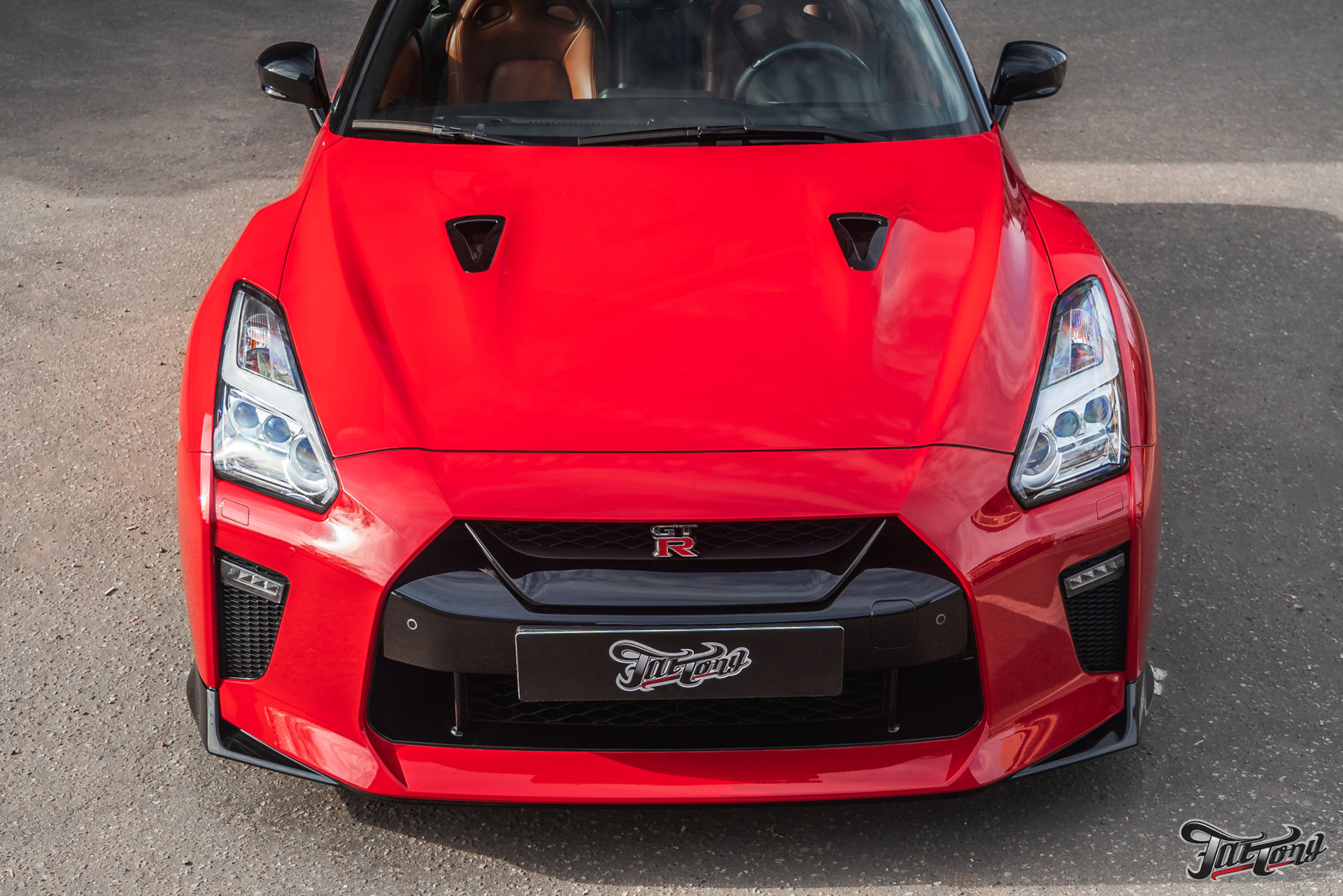 Nissan GTR для Hammali. Оклейка в винил и полиуретан! Окрас пластика в ...