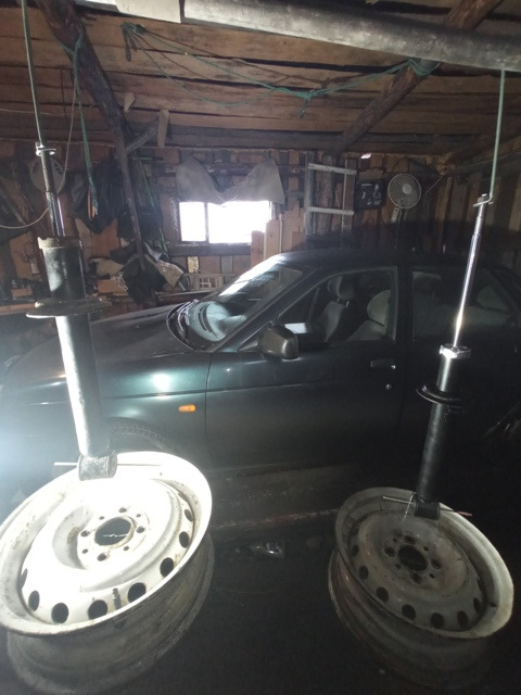 Задние амортизаторы от 2108 на 2170 Приора — Lada Приора седан, 1,6 л ...